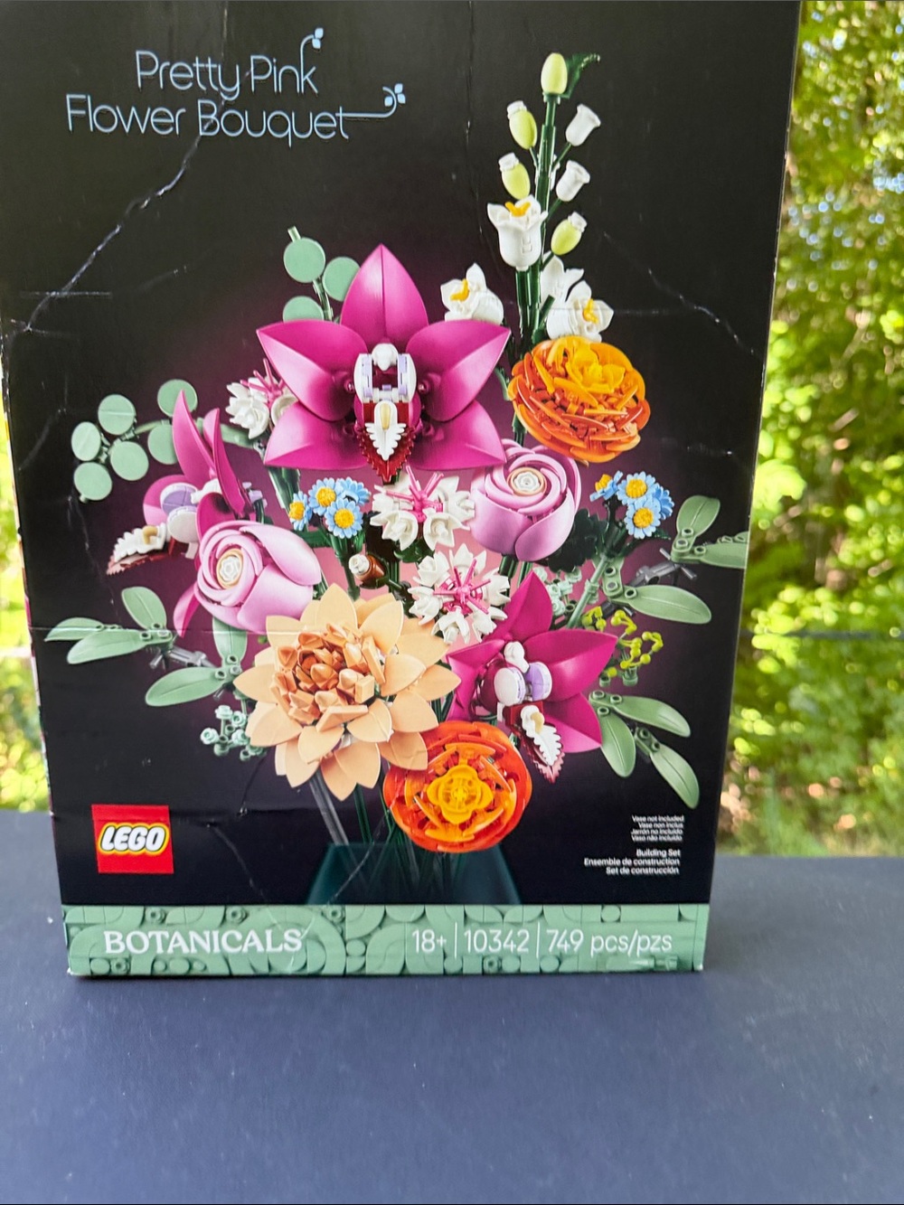 Lego Botanicals Multicolor Flower Bouquet - Pink, Peach, Orange, Yellow, Green